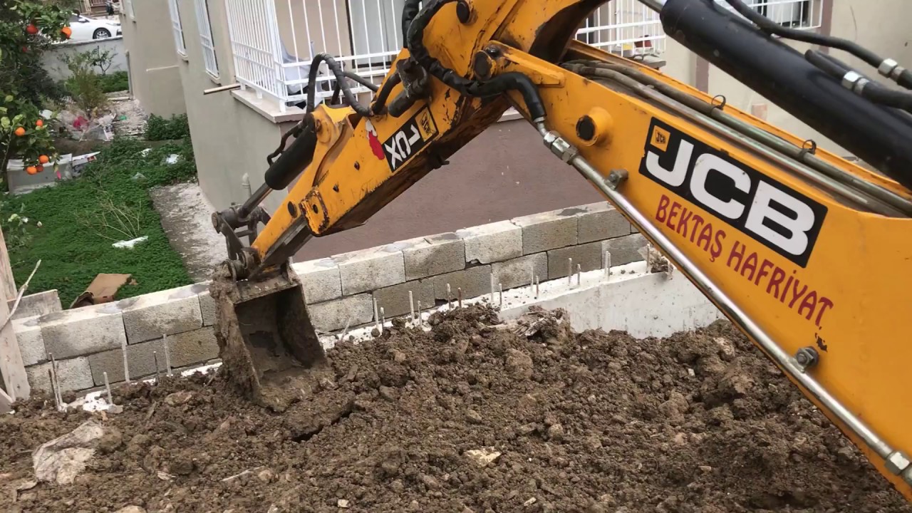 JCB 1CX ,3CX BEKO LODER TEMEL DOLGU TESVİYE YAPIMI