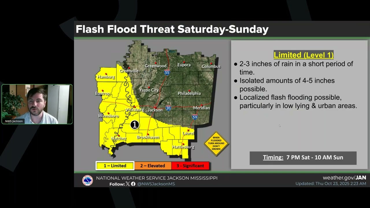 Weekly Weather Briefing - October 23, 2025