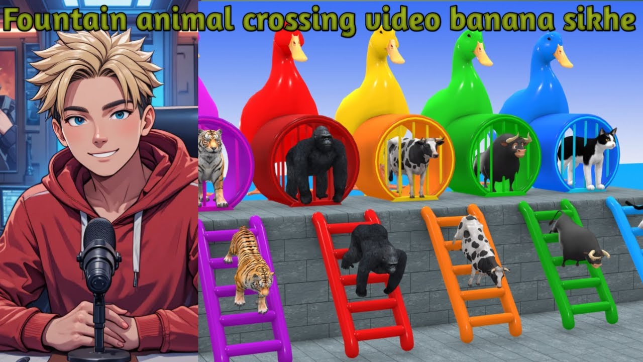 How to Make Animals Fountain Crossing Videos