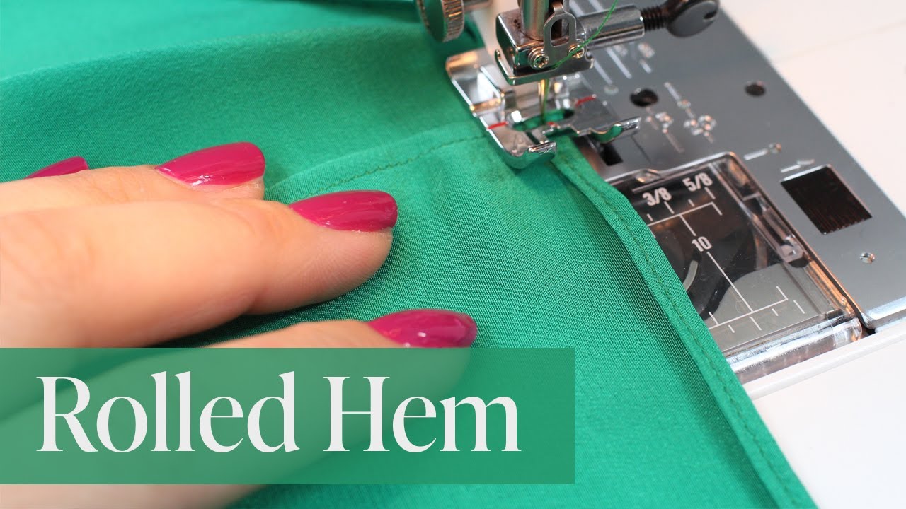 Sewing a Rolled Hem / Pin Hem