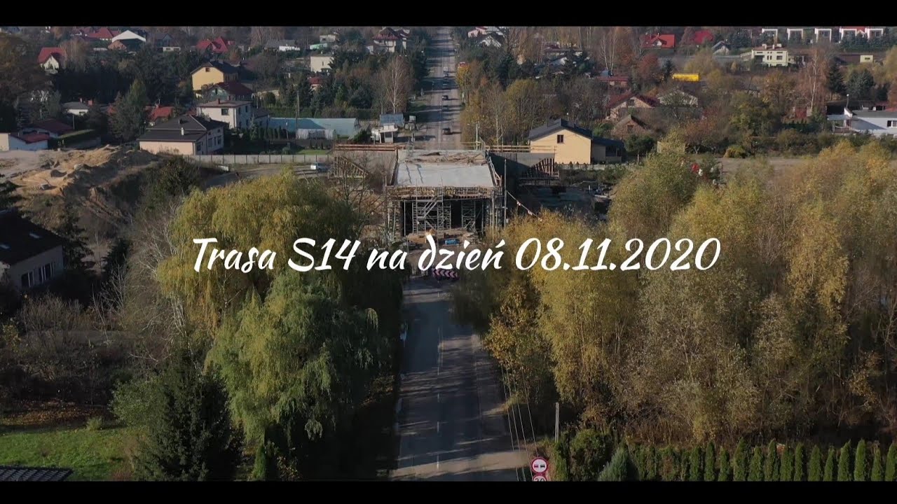 Trasa S14 na dzień 08.11.2020 Antoniew - Konstantyn&oacute;w Ł&oacute;dzki