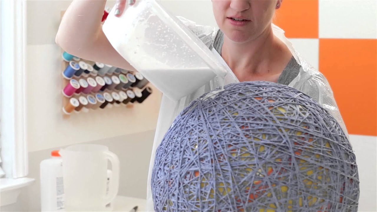 How to make a lampshade, lanterns, and yarn globes
