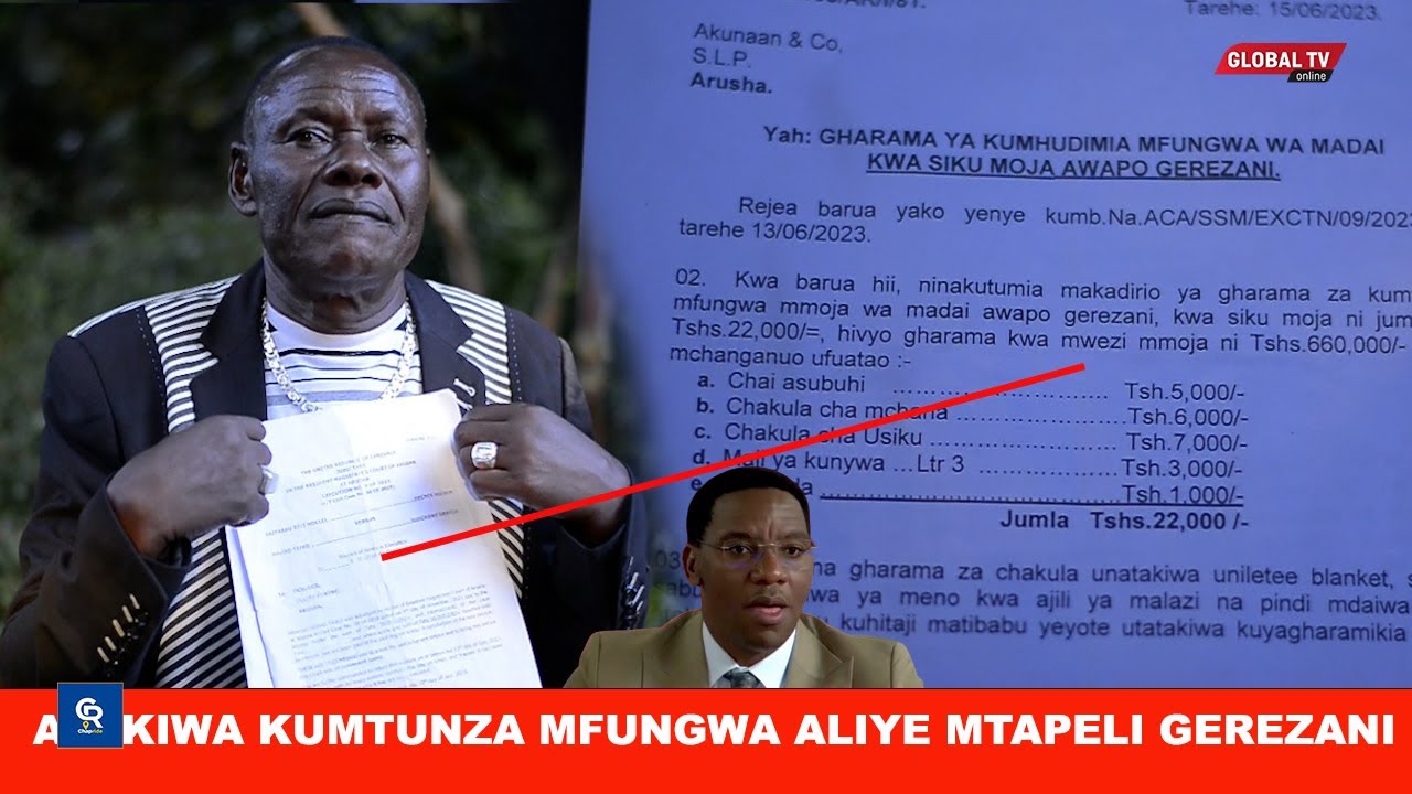MZEE AIBUKA KWA RC MAKONDA KUPINGA BARUA YA MAGEREZA YA KUMLISHA MFUNGWA CHAKULA CHA ELFU22 KWA SIKU