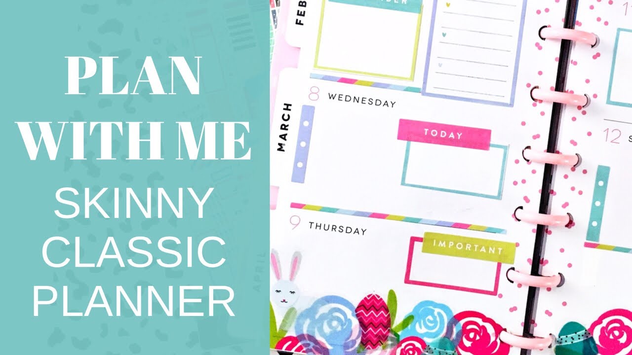 PLAN WITH ME | Skinny Classic Happy Planner | Easter | April 6-12, 2020