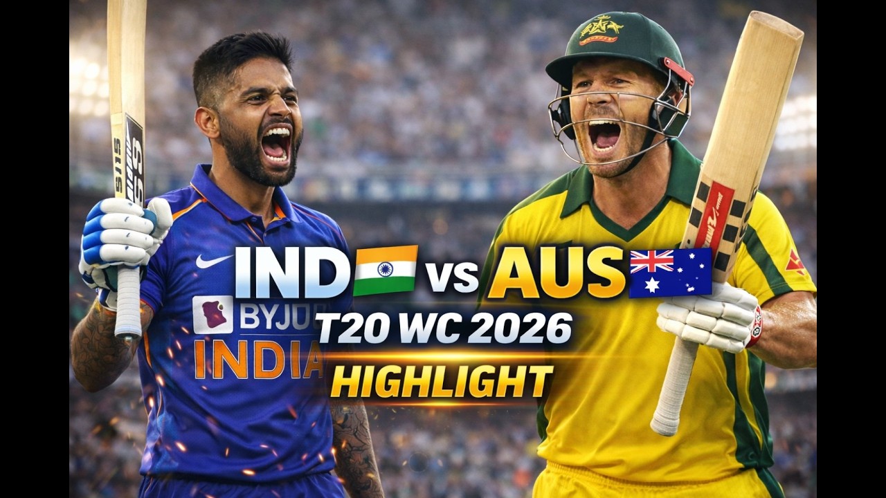 India vs Australia T20 World Cup 2026 Highlights 😱 | Last Over Thriller | IND vs AUS Full Match
