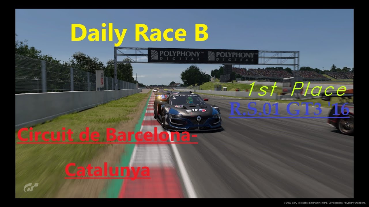 Gran Turismo™ 7 Daily Race B | Circuit de Barcelona-Catalunya | R.S.01 GT3 #GT7 #ps4 #dailyrace