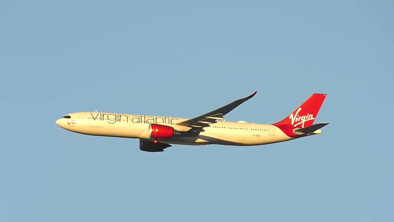 Virgin Atlantic Neo gently floating on by