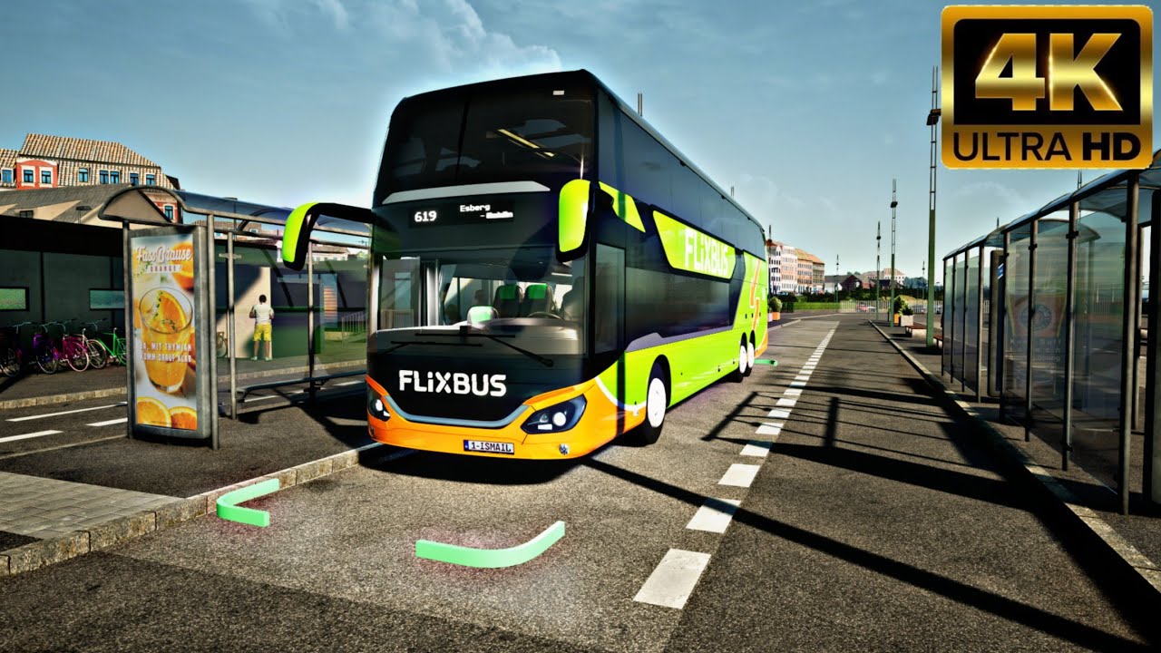 Fernbus Simulator PS5 Slim Logitech G29 | Denmark DLC Gameplay 