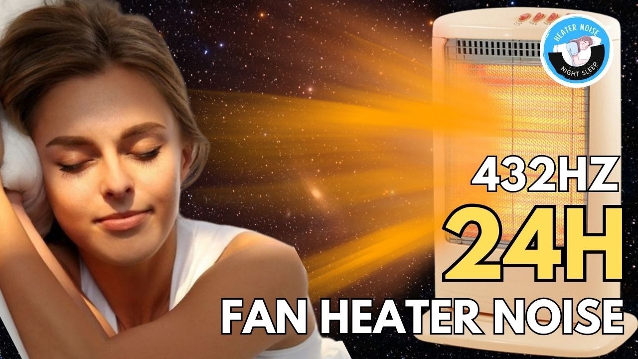 Stop Thinking With FAN HEATER NOISE Sound For Relax And Focus Study - Black Screen | Deep Into Sleep