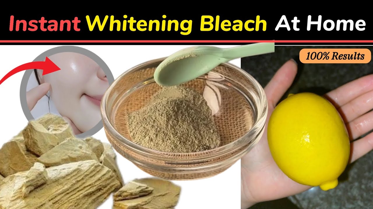 15 min Instant Skin whitening Bleach At Home with Potato🥔 