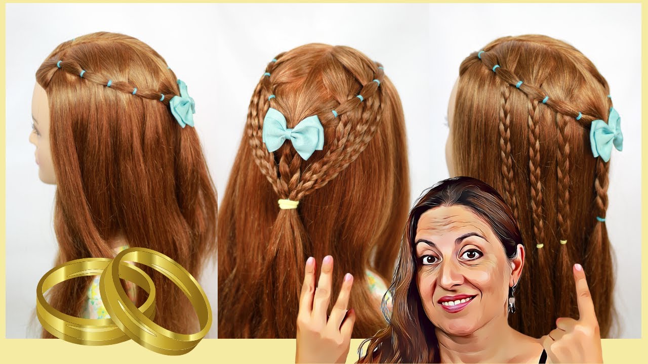 PEINADOS para NIÑAS para BODA👰 : 3+1 IDEAS de PEINADOS fáciles y rápidos✨