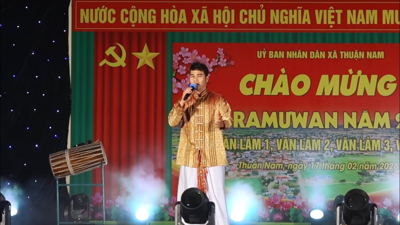 Tiếng Trống Paranung🪘Tiếng Hát ‘Ca Sĩ ‘ Chăm 🎤Anh Dinh Xã Thuận Nam🎇Mừng Tết Ramuwan 🏕️Làng Chăm Văn