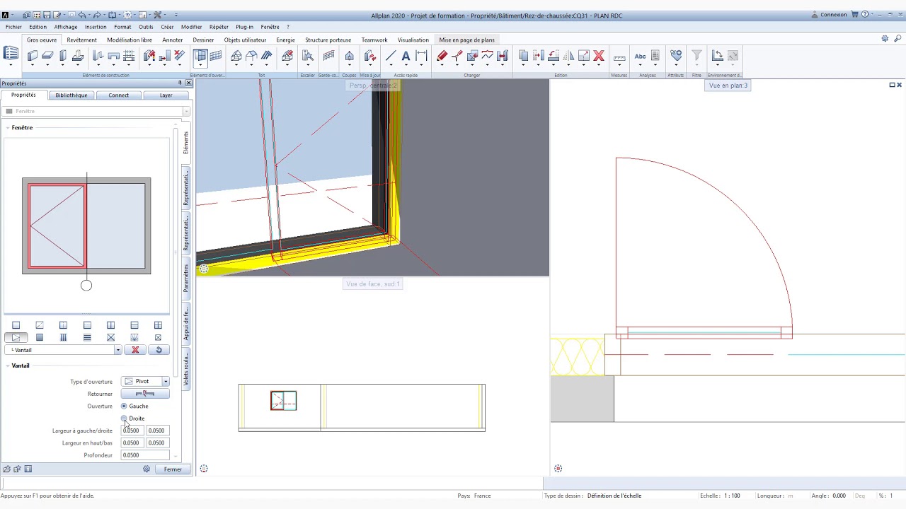 ALLPLAN INITIATION - CHAPITRE 04 OUVERTURES ET SMARTPARTS
