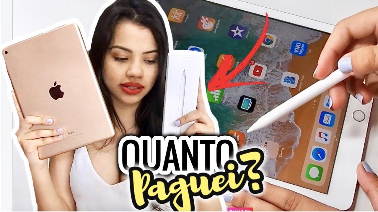 COMPREI UM IPAD PARA DESENHAR + APPLE PENCIL - VALOR, TESTE, APPS E MAIS!