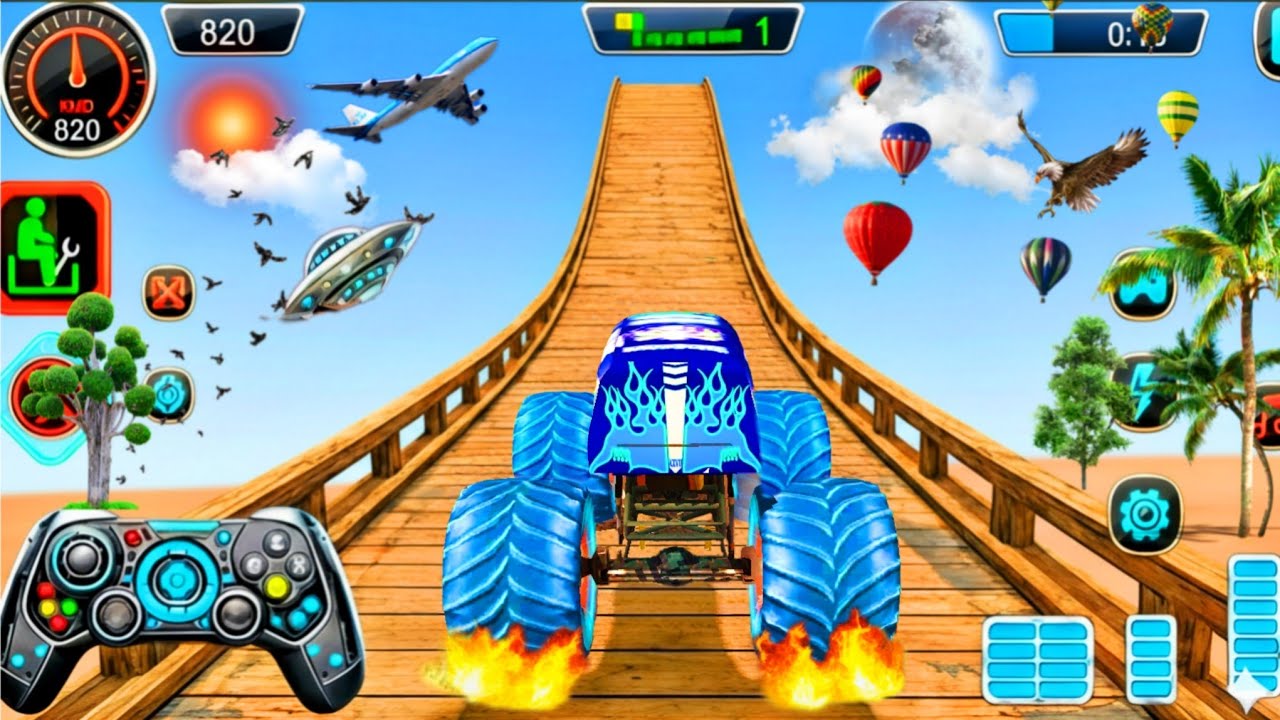 Flying Truck Racing Game: Sky-High Stunts! 🚗 For Toddlers#truckgame