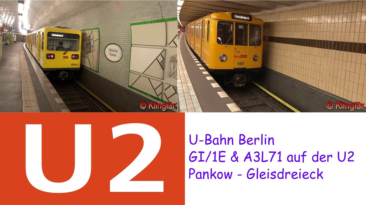 [4K60] U-Bahn Berlin - U2 Spezial mit A3L71 & Gisela