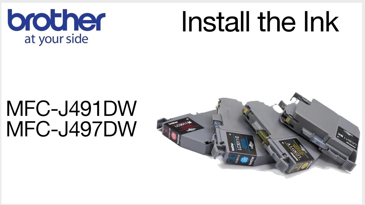 Load ink in the Brother MFC-J491DW
