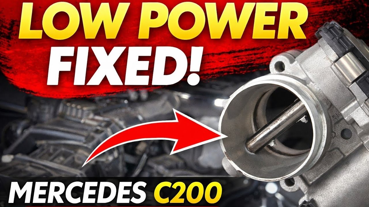 Mercedes C200 W204 Boost Pressure Control Flap Stuck – Step-by-Step Fix