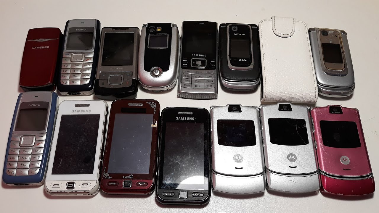 Огромная коробка забытых Ретро телефонов и посылок. Samsung, Nokia 6500s, Motorola V3