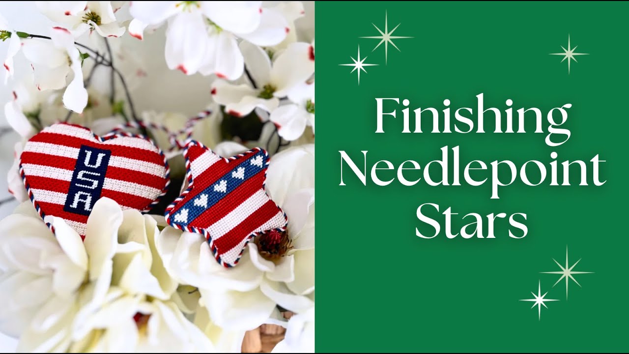 How to Finish Star Needlepoint Ornaments