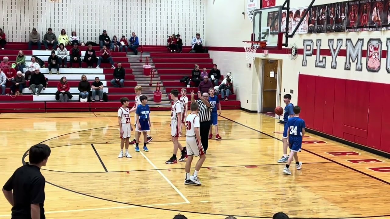 1/31/26 1st quarter 7th grade 1st round tournament game vs. Mapleton WIN! 37-28