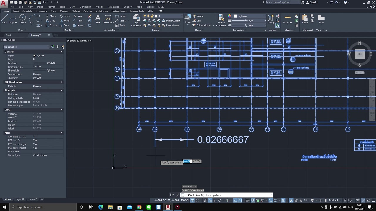 การ Import PDF เป็น CAD และแปลงให้ตรง Scale