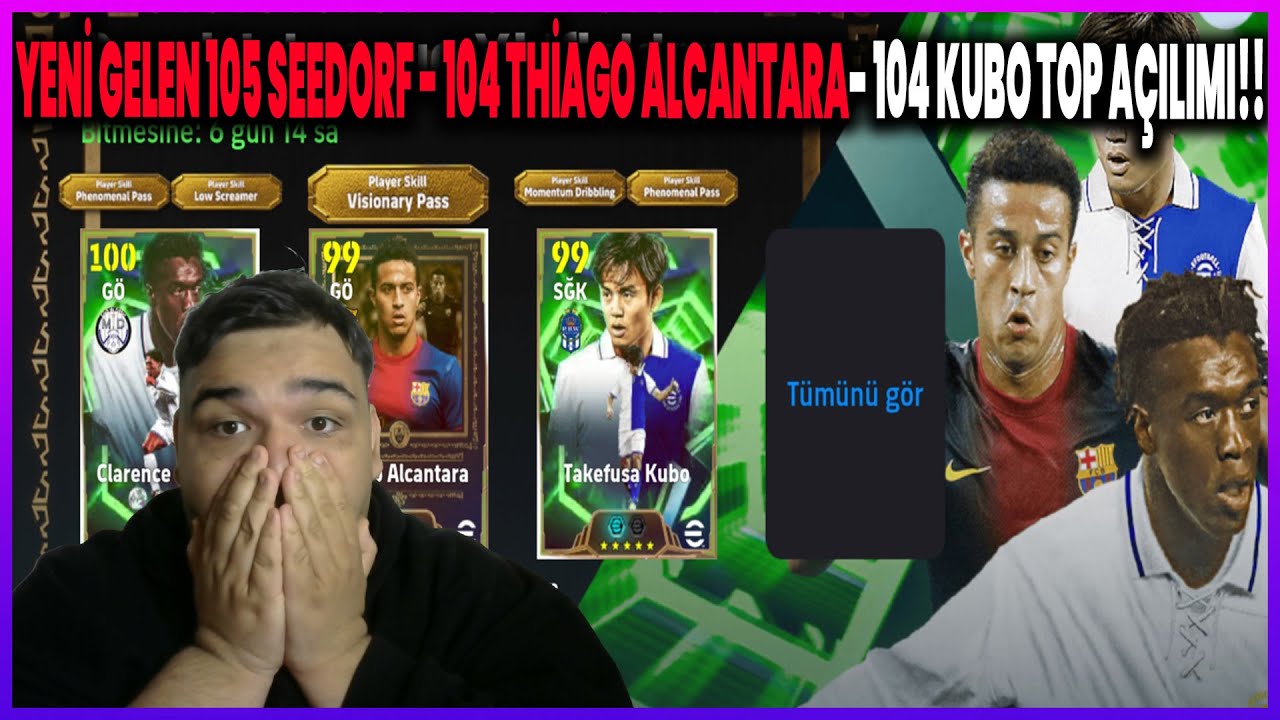 YENİ GELEN 105 SEEDORF - 104 THİAGO ALCANTARA - 104 KUBO TOP AÇILIMI+ DENEME!!! EPİC E TEK ATIM🔥🔥🫢