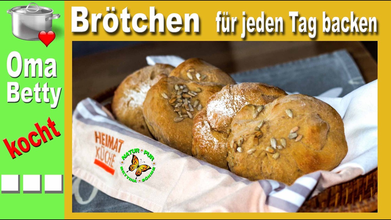 Frühstücks Brötchen mit Ruchmehl - auch zum Aufbacken