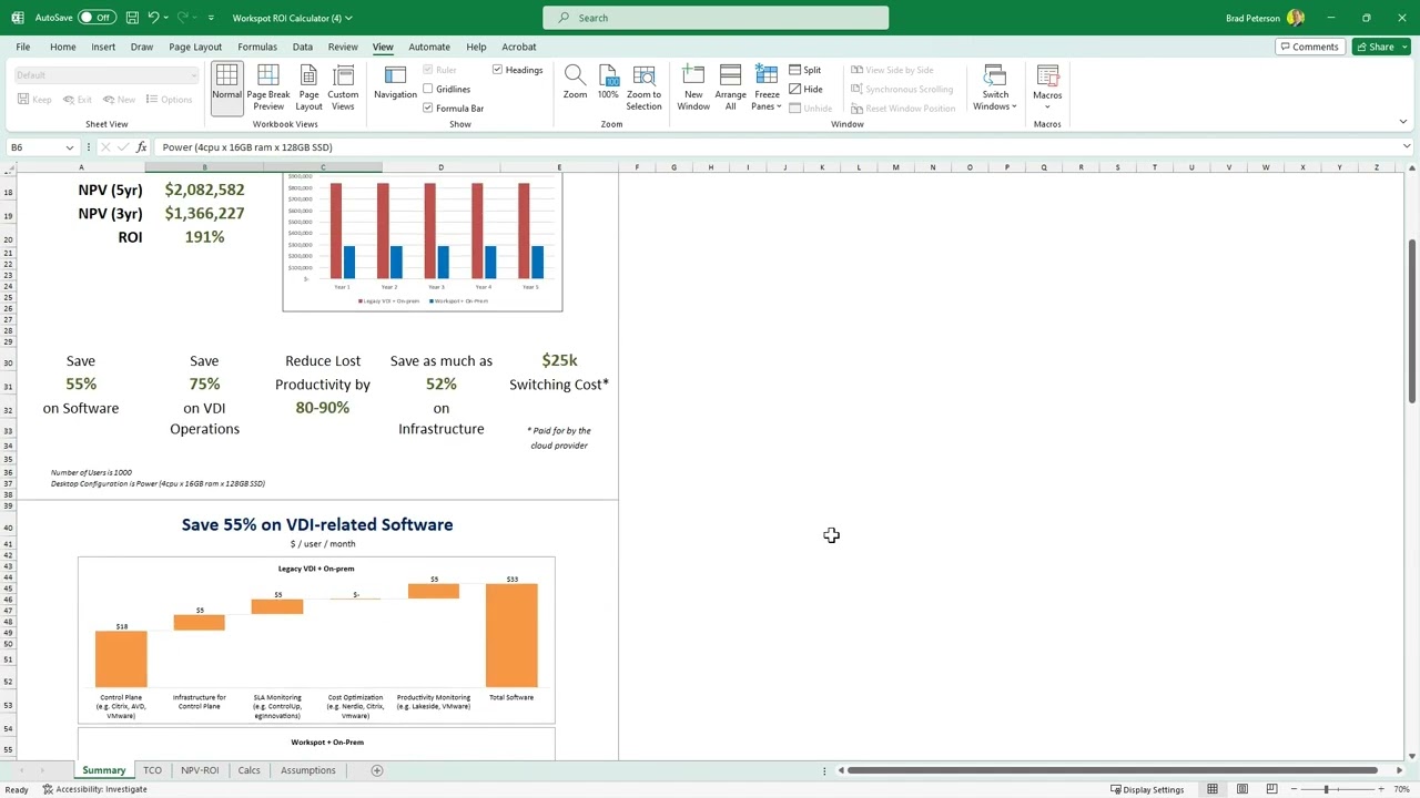 Workspot ROI Calculator