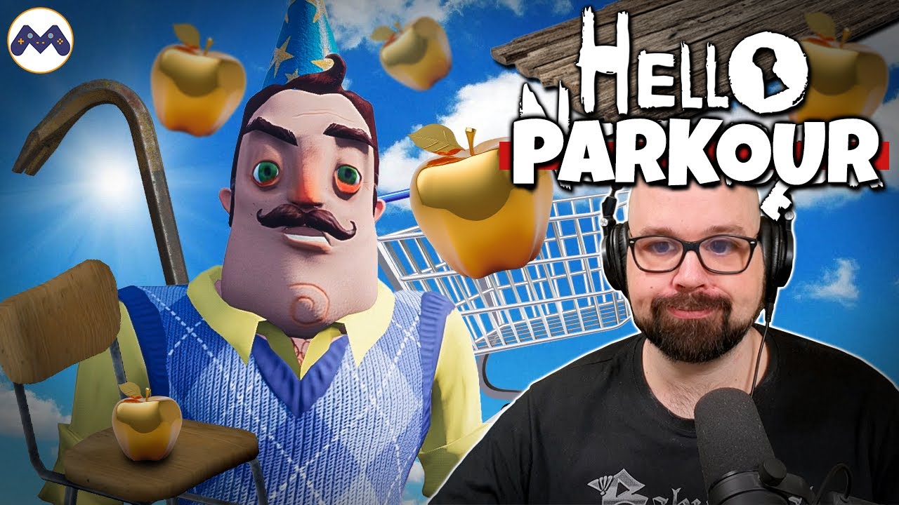 Jakobsen har laga hinderløype til meg? || Hello Neighbor (Hello Parkour mod)