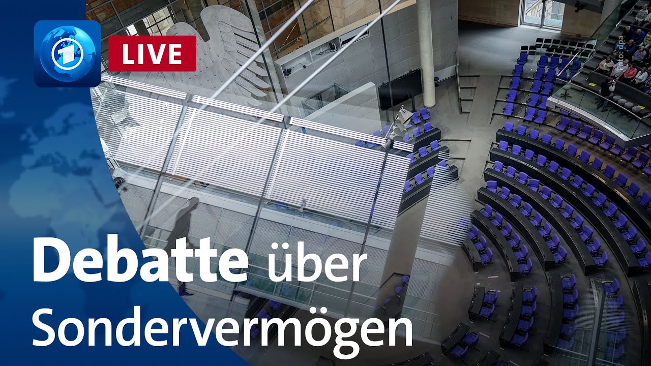 Beratungen zu Sondervermögen und Schuldenbremse im Bundestag