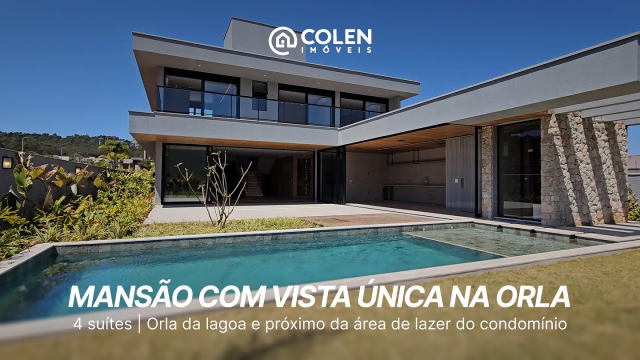 Mansão com uma Vista das mais Desejadas em Alphaville Lagoa dos Ingleses