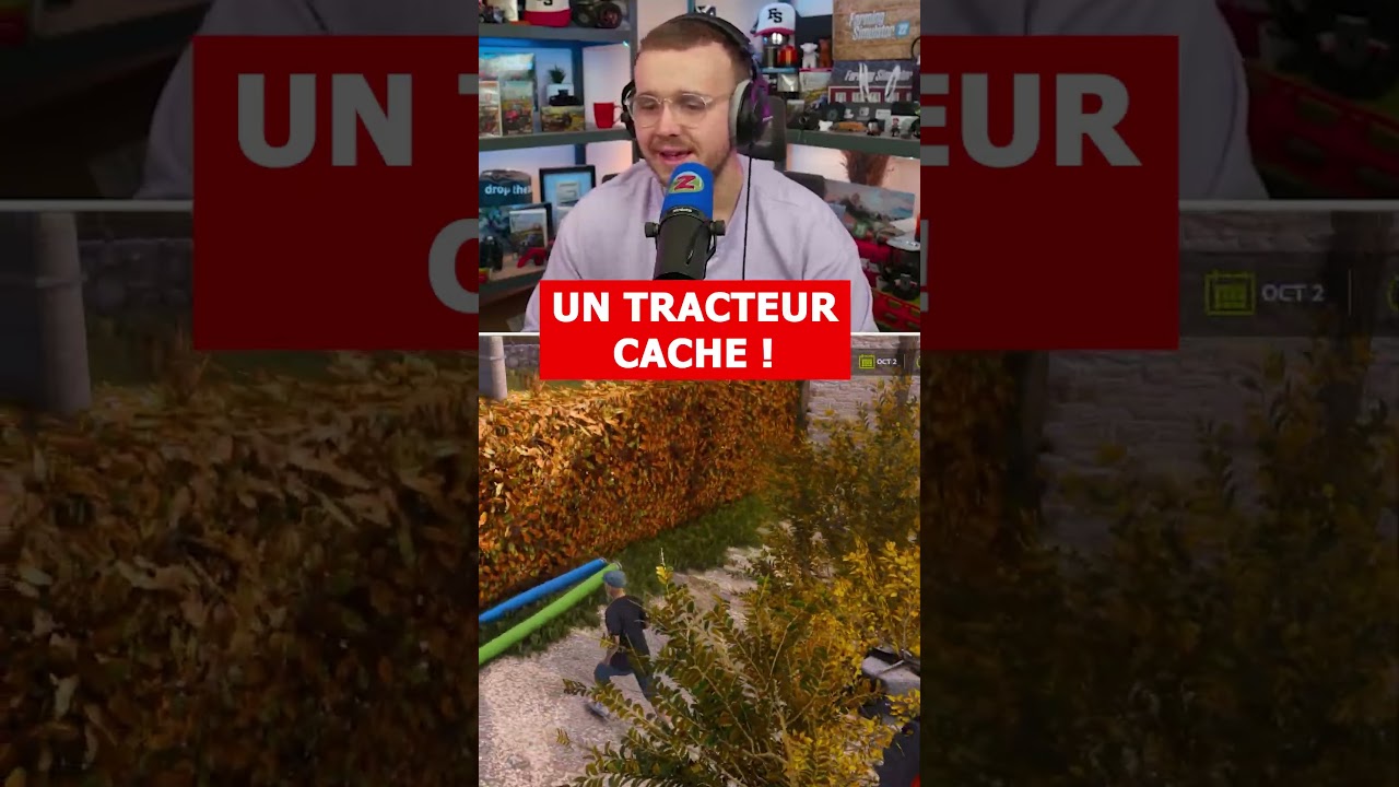 UN TRACTEUR SECRET DANS UN BUISSON SUR Farming Simulator 25 !🫢 #farmingsimulator25 #fs25 #gaming