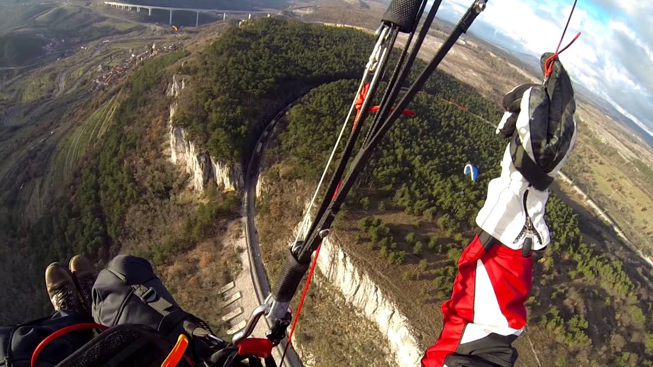 Črni Kal paragliding 28.12.2013