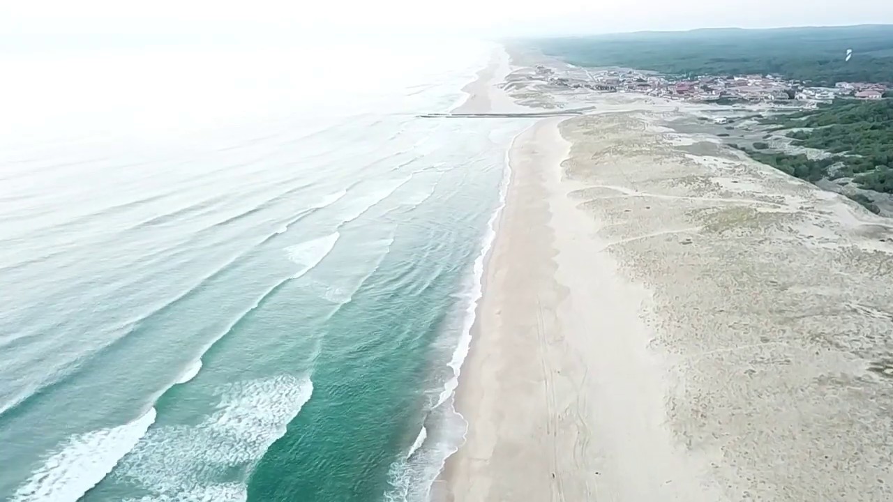 Contis Beach, Saint Julien en Born, Landes, France (Atlantic Coast) with Bessem’s Drone