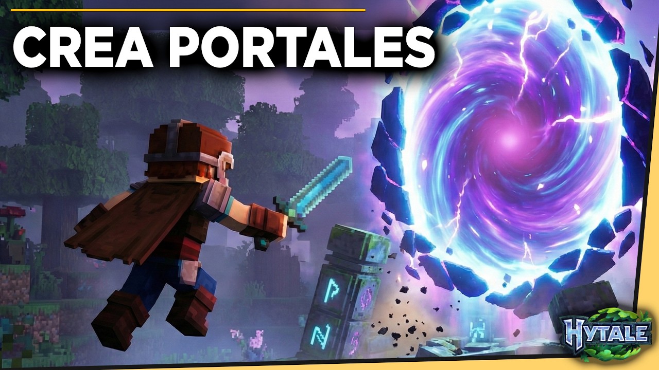 ¡DEJA DE CAMINAR en Hytale! Cómo hacer Teletransporte y Portales