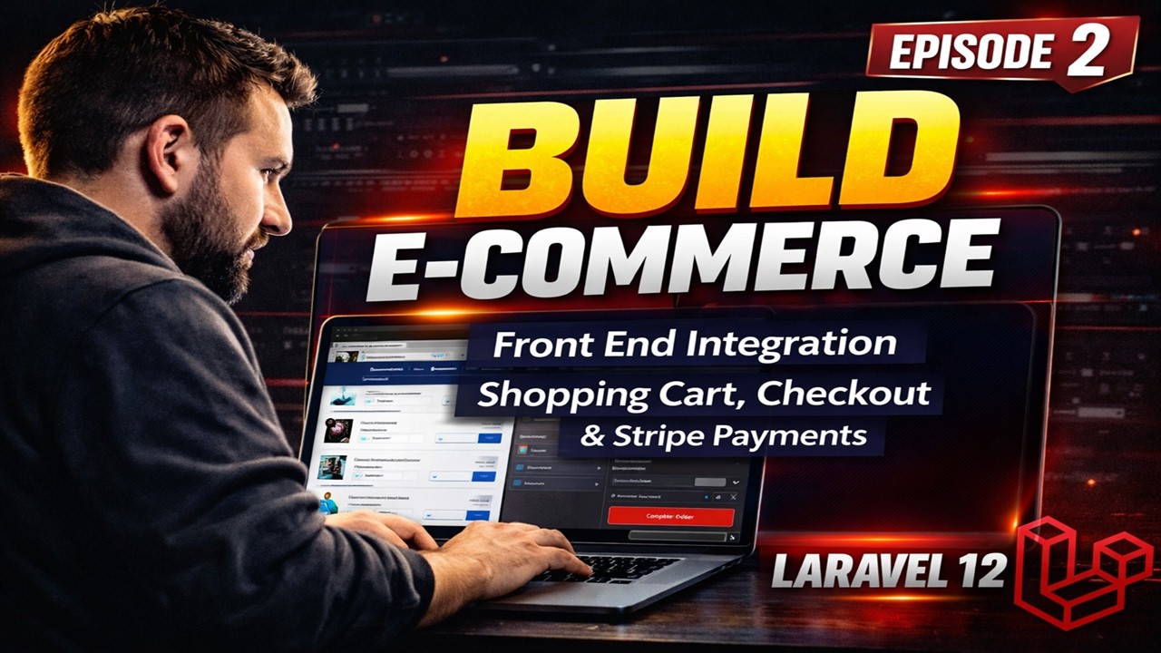 Build & Deploy a Laravel 12 E-Commerce App | Shopping Cart | Checkouts | Stripe Payments | Part 2
