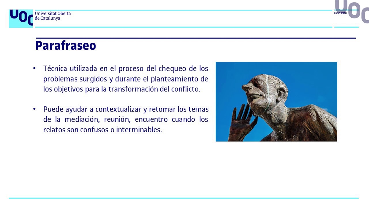 Lección 2.2: Técnicas de la escucha activa
