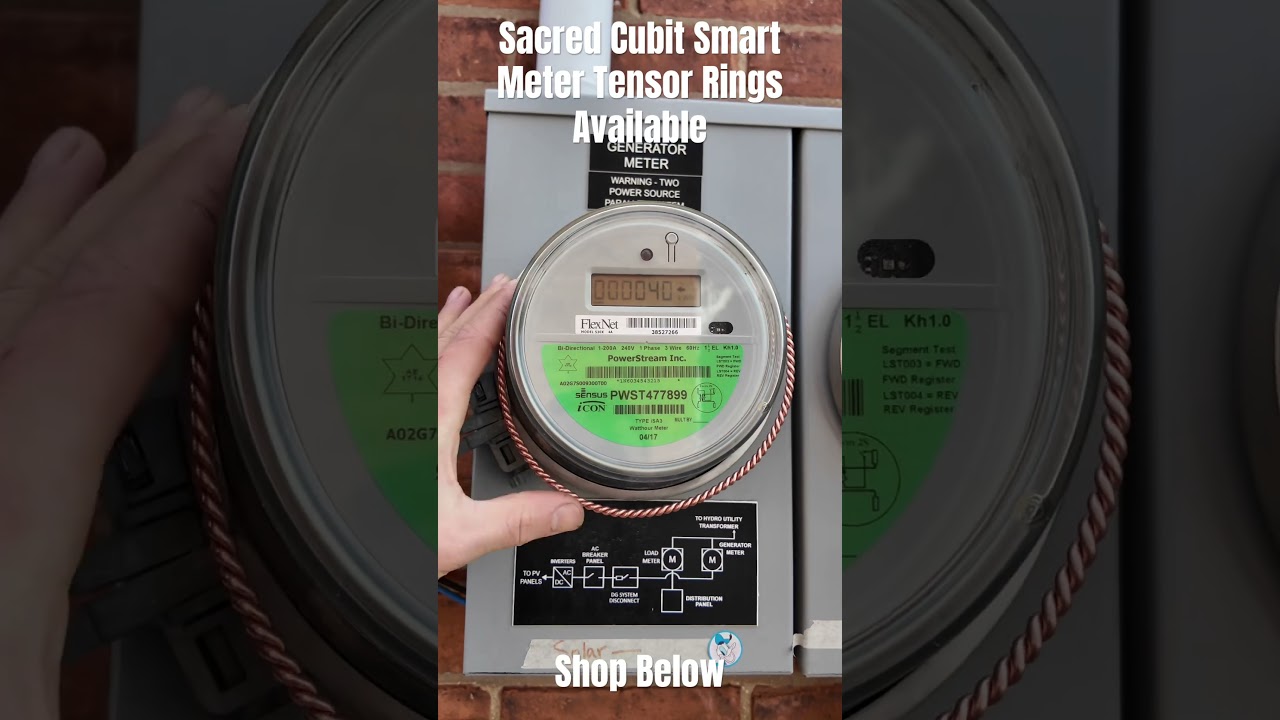 Sacred Cubit Smart Meter Tensor Rings Available In The Shop! Harmonize your Home! Shop Below!