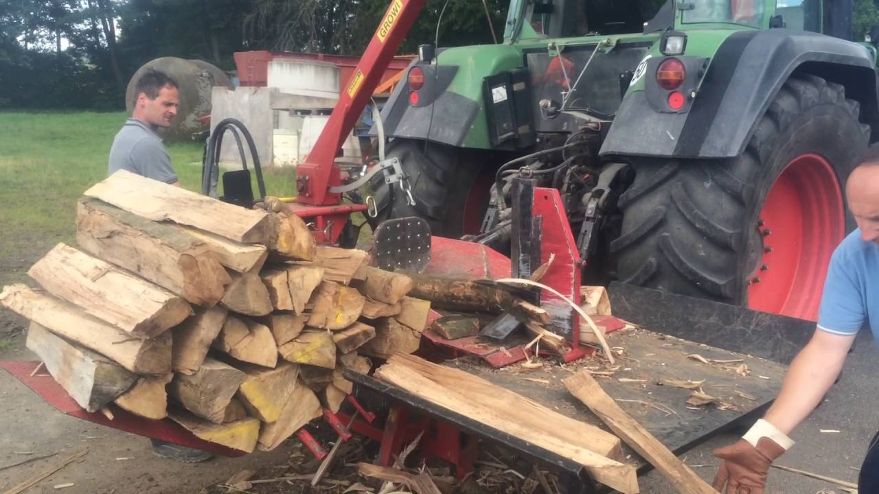 Holz spalten(Growi GSW 30 D/F) und sägen(Posch SmartCut 700)