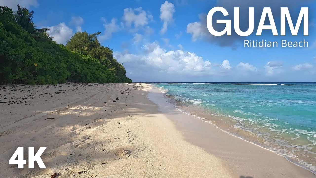 🌴 10 Minute Relaxation with Ocean Wave Sound / Meditation / Sleep / ASMR / Ritidian Beach / Guam / 괌