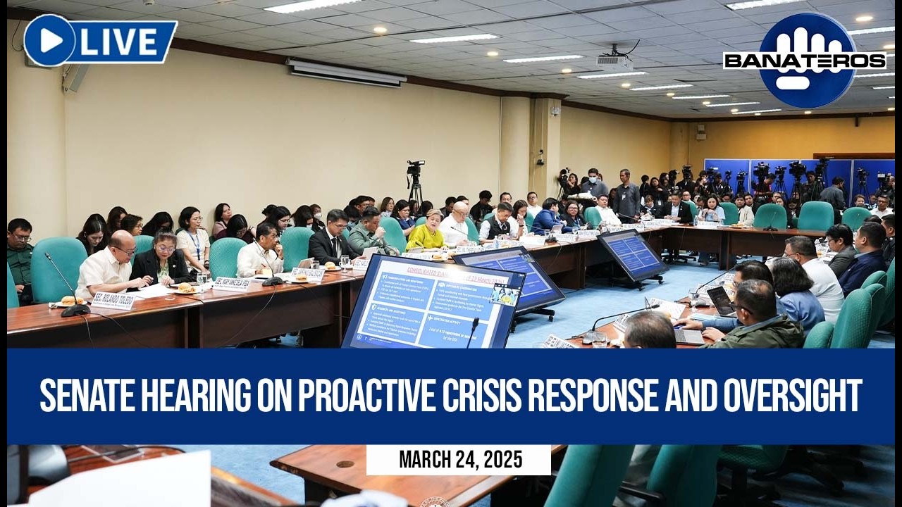 LIVE: Senate hearing on proactive crisis response and oversight | March 24, 2026