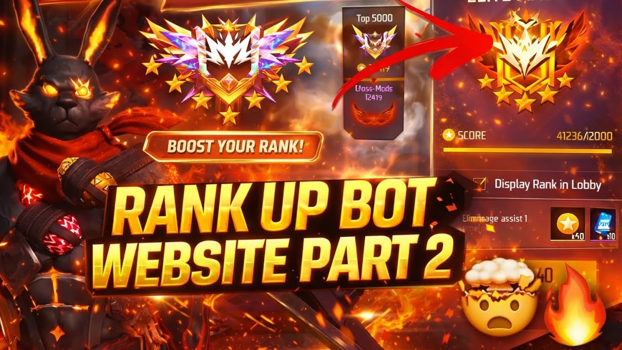 FREE FIRE RANK UP BOT  😱 | LIVE PROOF 2026 | NO LOGIN 🔥 | INSTANT USE 🤯🔥 #freefire #rankup 
