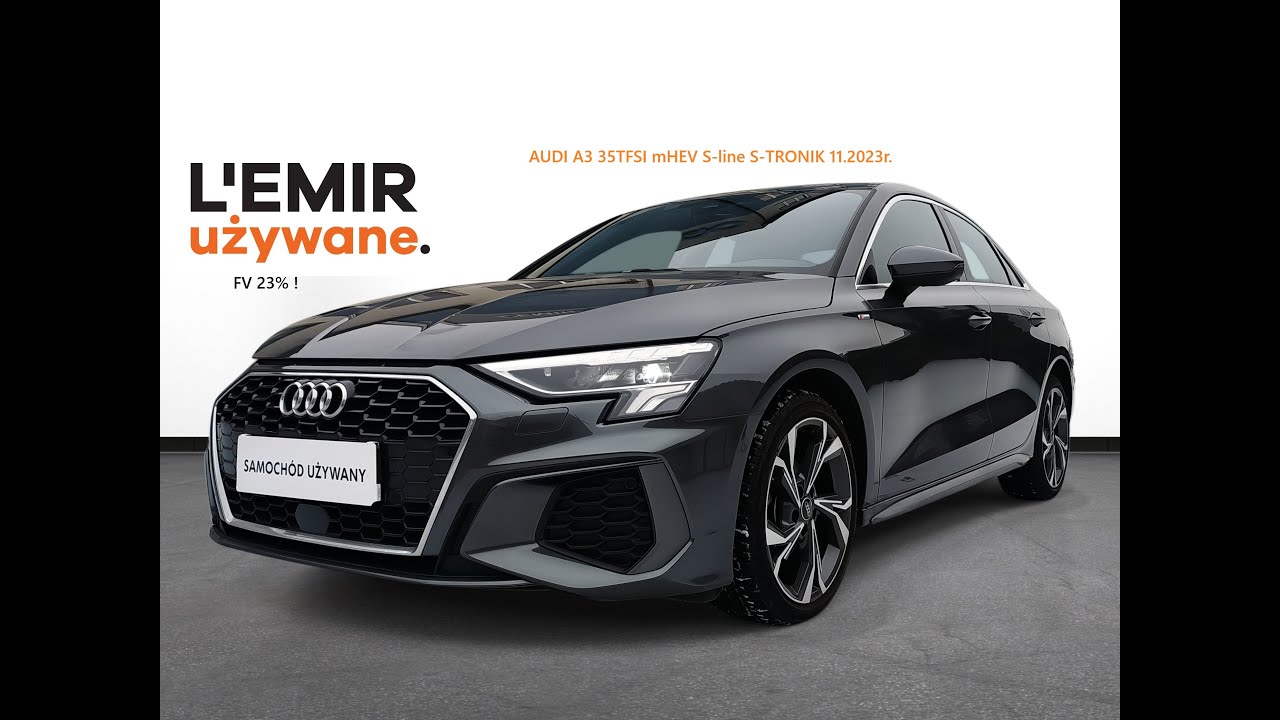 L'emir Audi A3 S-line 1.5 TFSI S-TRONIC 150KM 11.2023r.