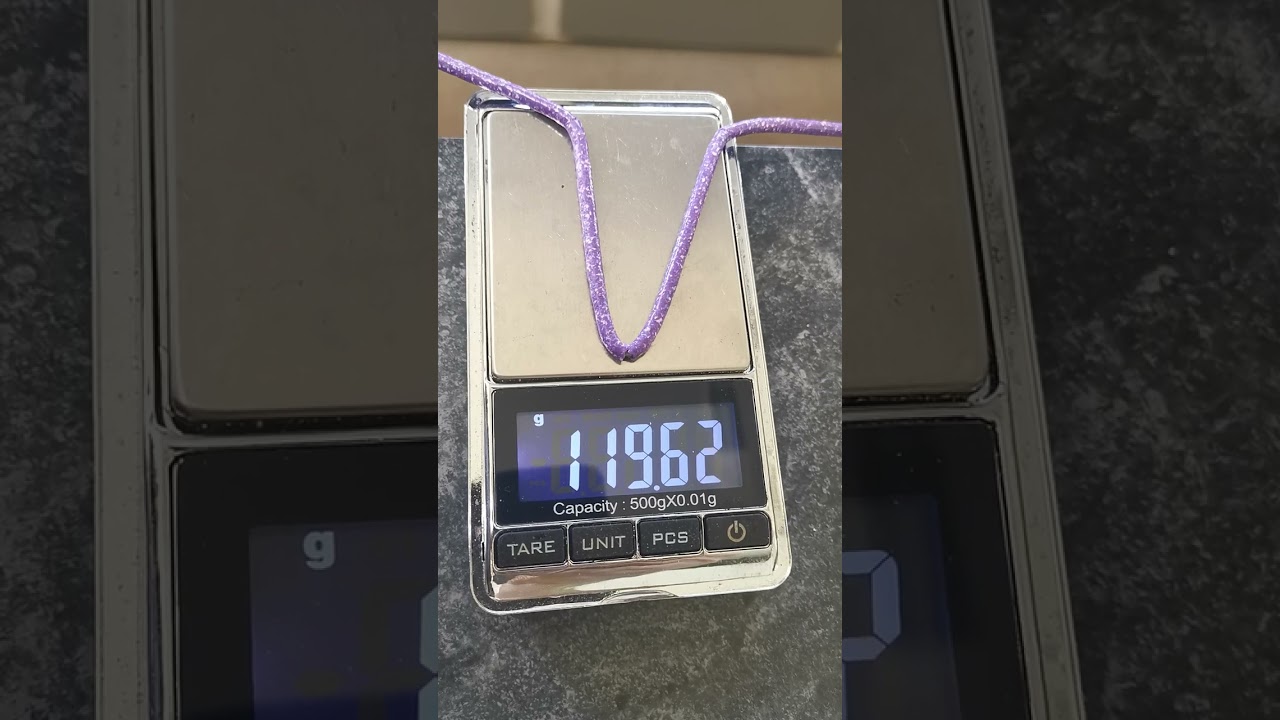 Gold Specific Gravity Test on Gold Specimen