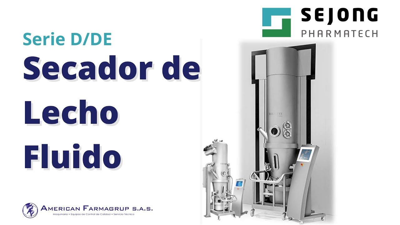 Secador de lecho fluido Vantix Seria D/DE