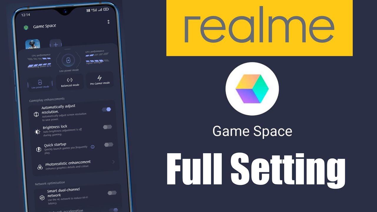 Game space realme narzo 20 | realme narzo 20 pubg lag fix | realme game space kya hai
