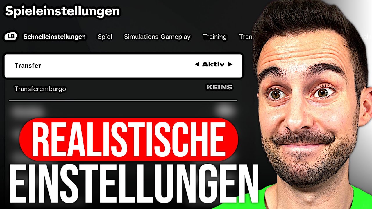 PERFEKTE Einstellungen für eine REALISTISCHE FC 25 Karriere!! ⚙️👍