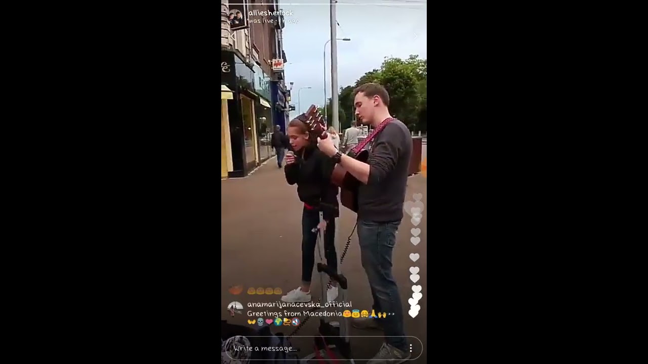 Allie Sherlock live on instagram 3rd September 2018 (1st part)