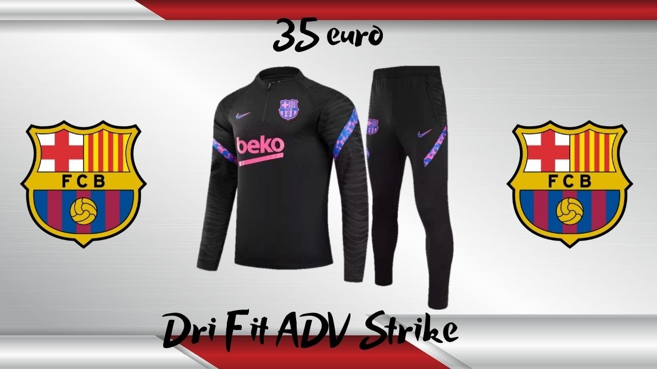 Unboxing Tracksuit FC Barcelona Nike Dri Fit ADV Strike Player Issue (Version Pro) vs Fake